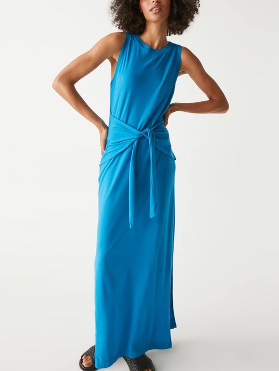 Michael Stars Dresses & Skirts - Michael Stars Solange Side Slit Tie Waist Maxi Dress, size S